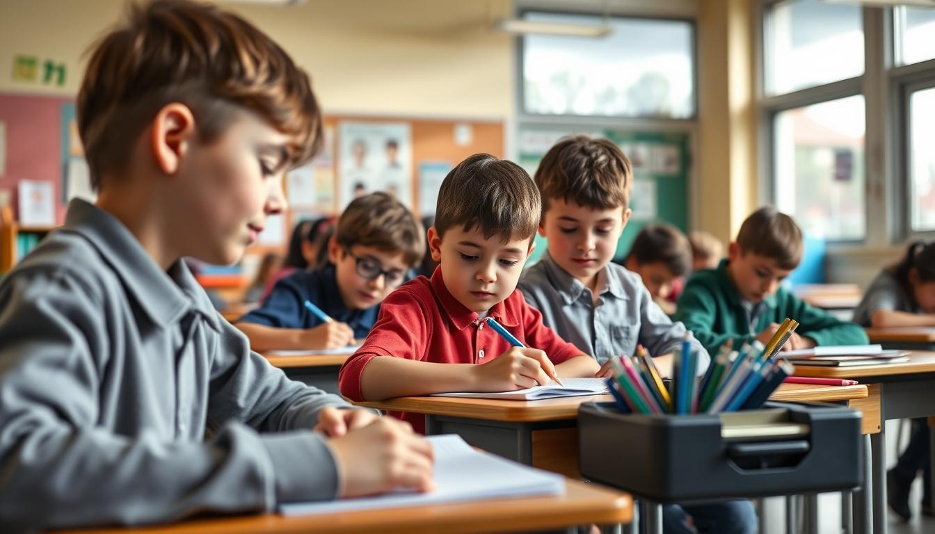 Structured study materials and learning resources on a desk