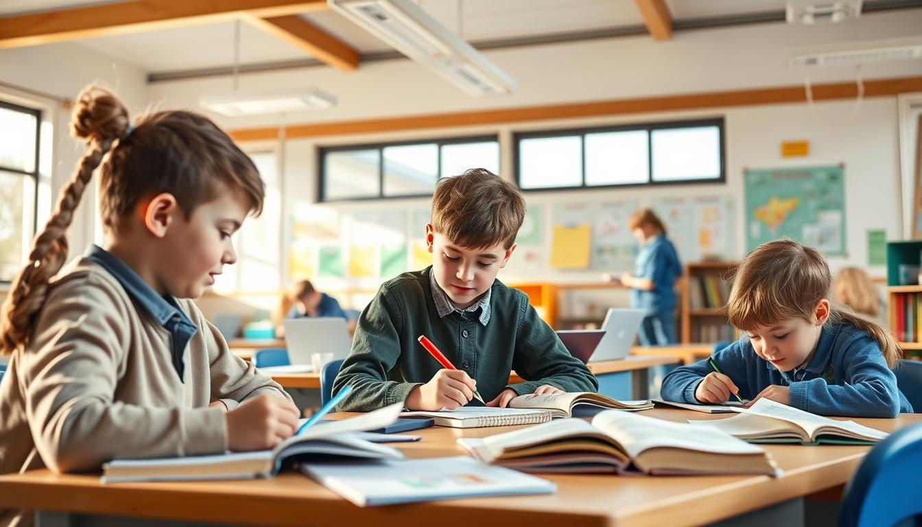 Modern university campus for students